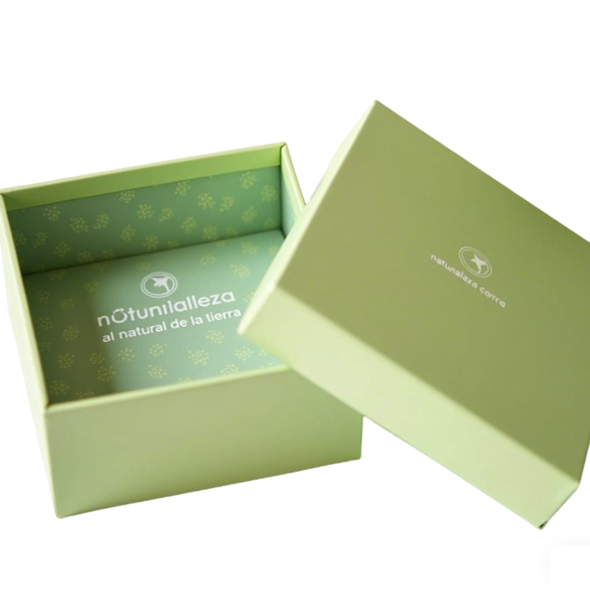 Eco-friendly rigid gift box with minimalist design, sustainable brand packaging box