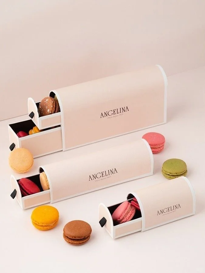 Flat pack dessert gift boxes designed for easy packing and reduced shipping cost