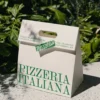 Die cut handle paper bag packaging with integrated carry handle