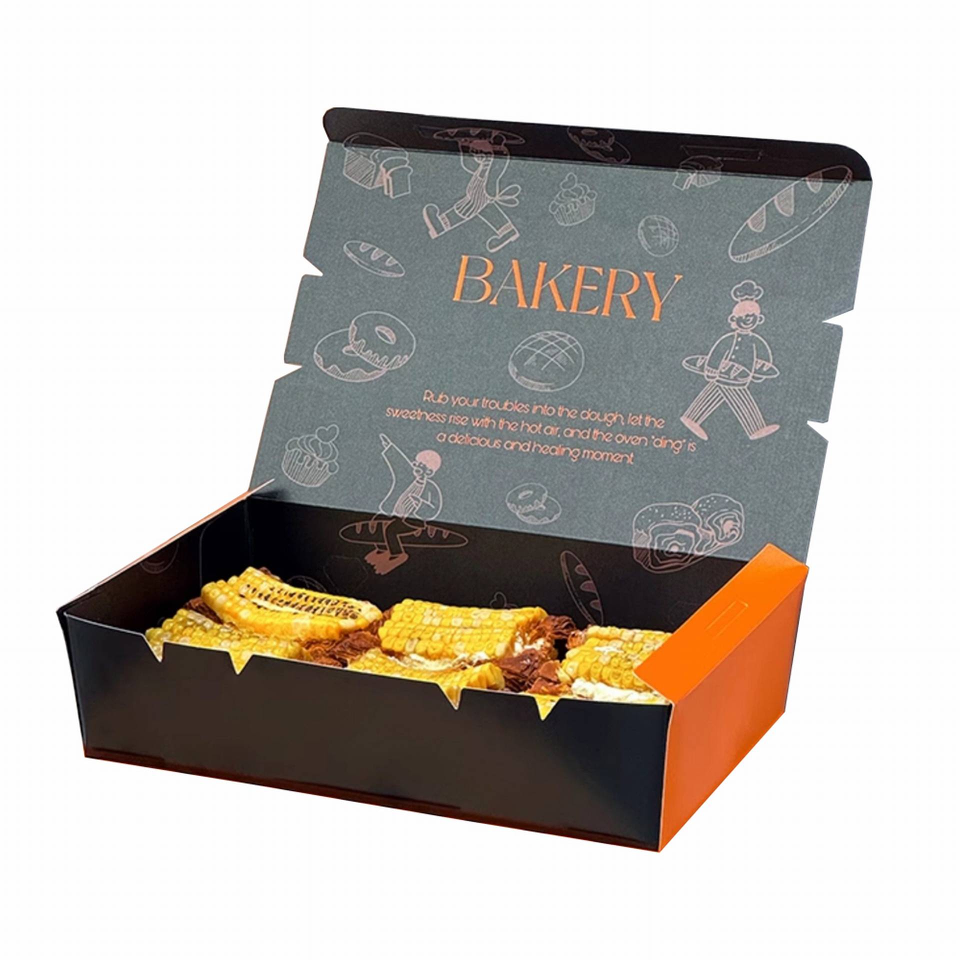 bakery dessert airplane packaging box food grade 2