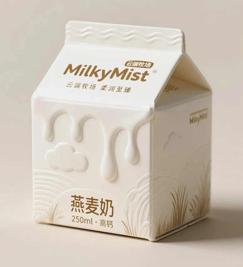 carton beverage packaging box milk style 2