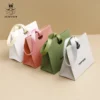custom paper gift bag with ribbon handle 2