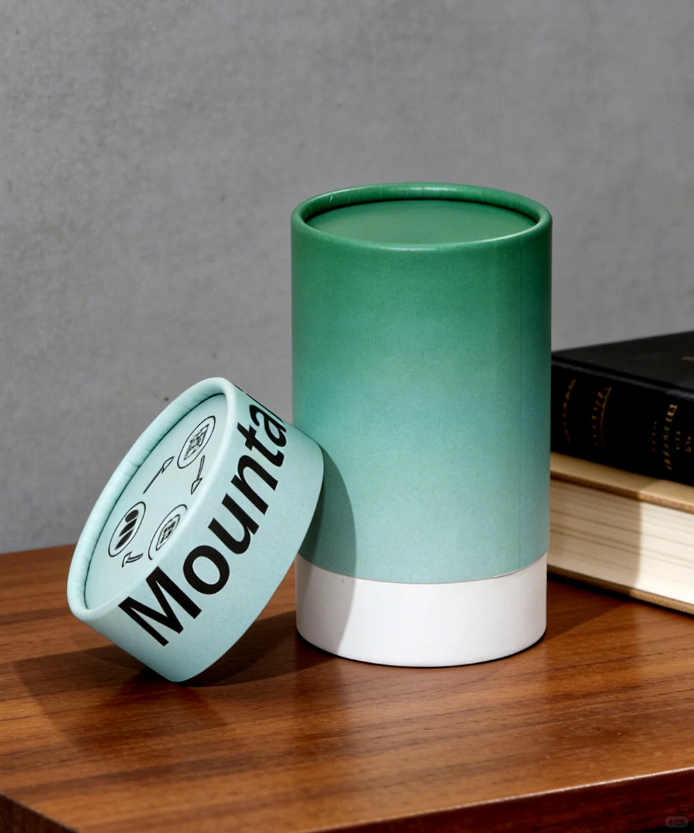 Custom paper tube packaging box for tea and premium products