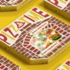 Custom pizza box for food packaging and takeaway