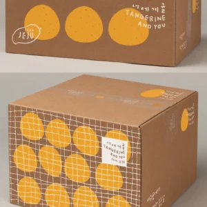 Custom printed corrugated box for fruit and food packaging