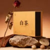 Custom tea gift box packaging with lid made of kraft paper