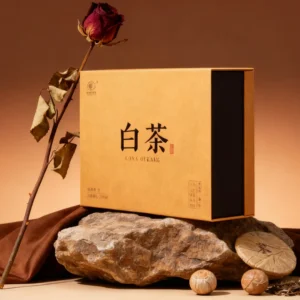 Custom tea gift box packaging with lid made of kraft paper
