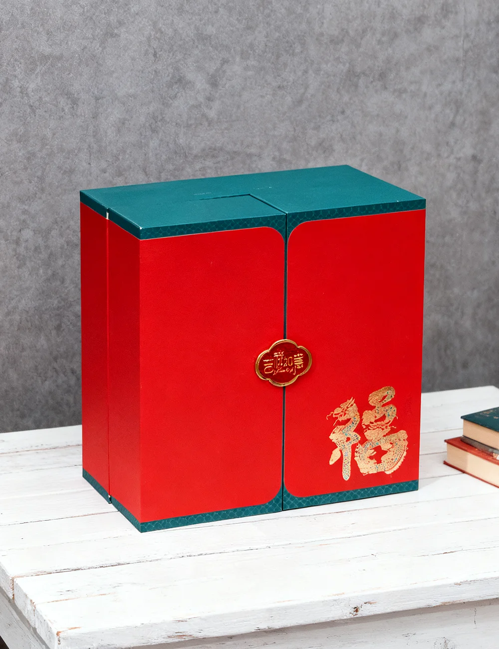 Luxury double door gift box with foam insert for premium product packaging