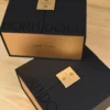 double door magnetic luxury gift box black gold 1