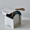 eco friendly rope handle flip top box specialty paper 1