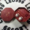 Luxury red octagon tea gift box packaging with rigid structure and custom insert tray