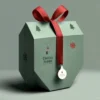 polygon gift box with ribbon handle luxury packaging 1