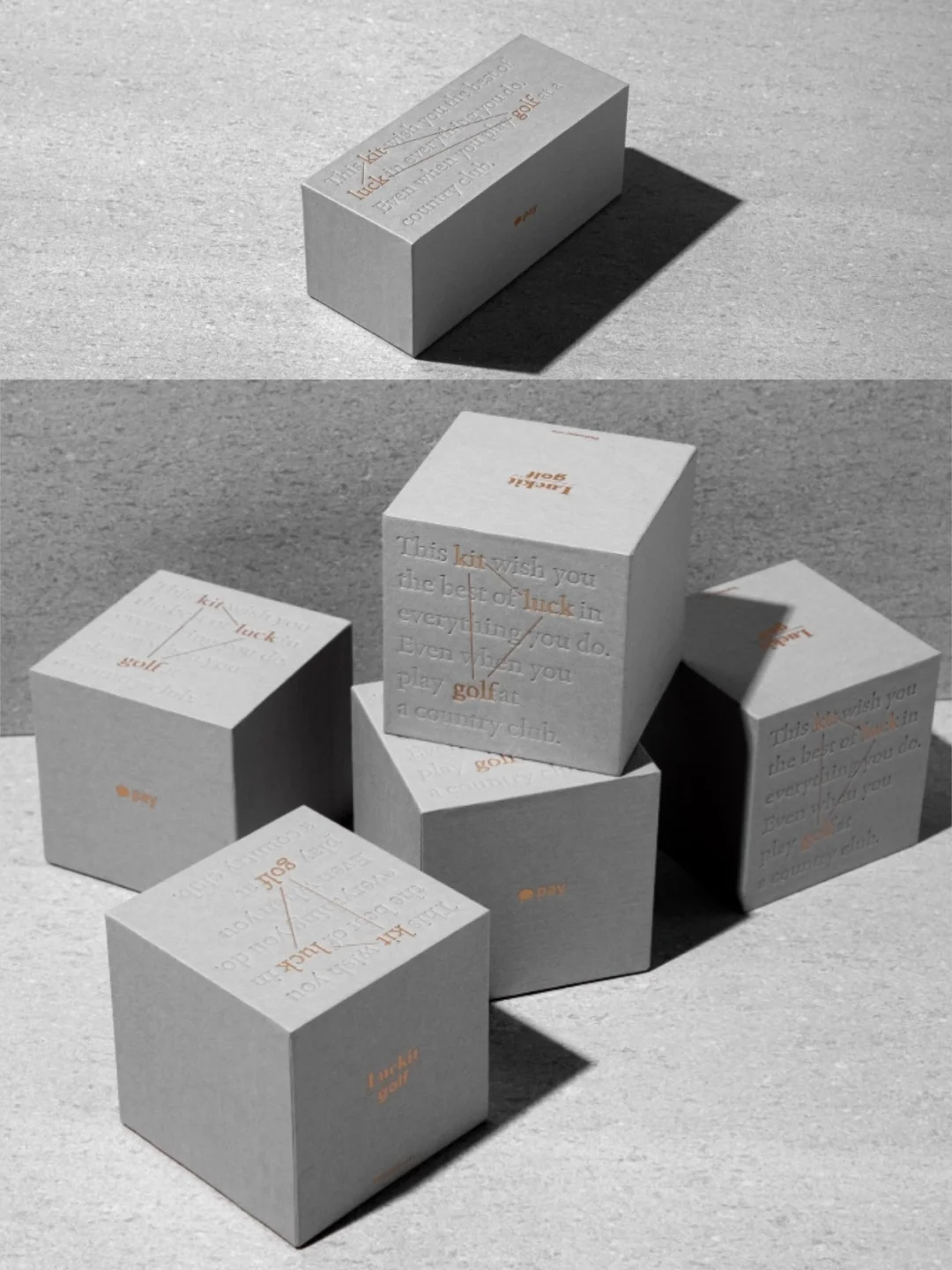 rigid cardboard lid base box debossing foil 4