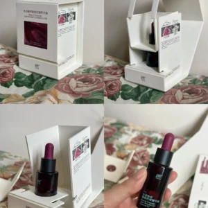 Custom rigid greyboard skincare packaging box with inner insert