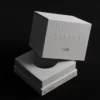 Luxury rigid box with debossed logo for premium gift packaging