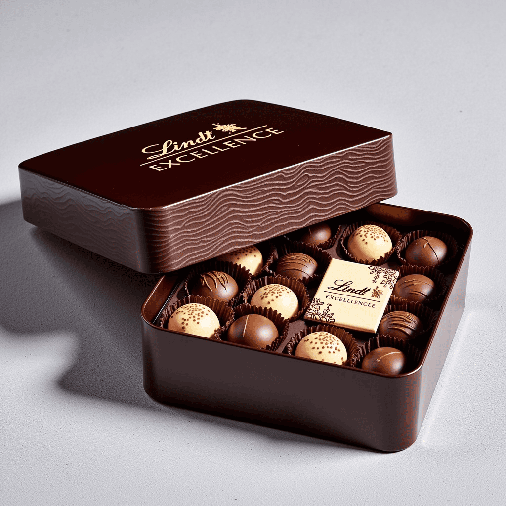 Custom chocolate tin box packaging for confectionery and gift products