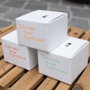 Custom cosmetic paper box packaging with logo printing