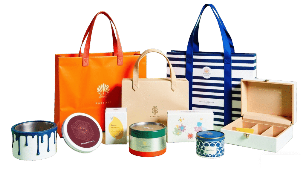 Custom luxury packaging boxes and bags for retail and gift products